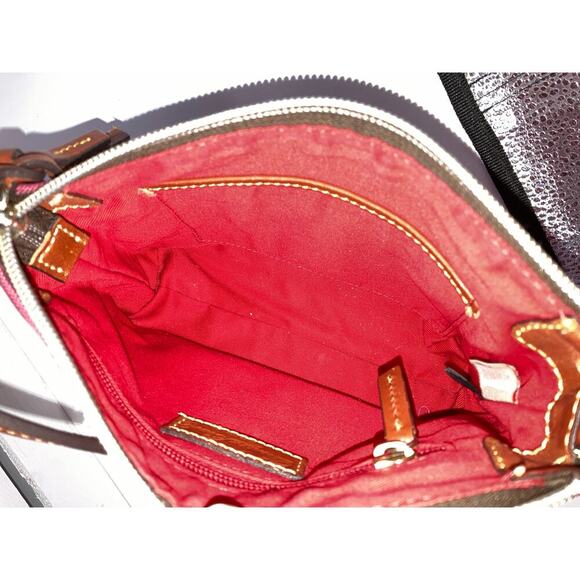 DOONEY & BOURKE SMALL WINE CANVAS CROSSBODY BAG (ASIS) - Picture 7 of 15